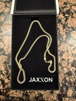 JAXXON Franco gold over real 925 sterling 22 inch chain