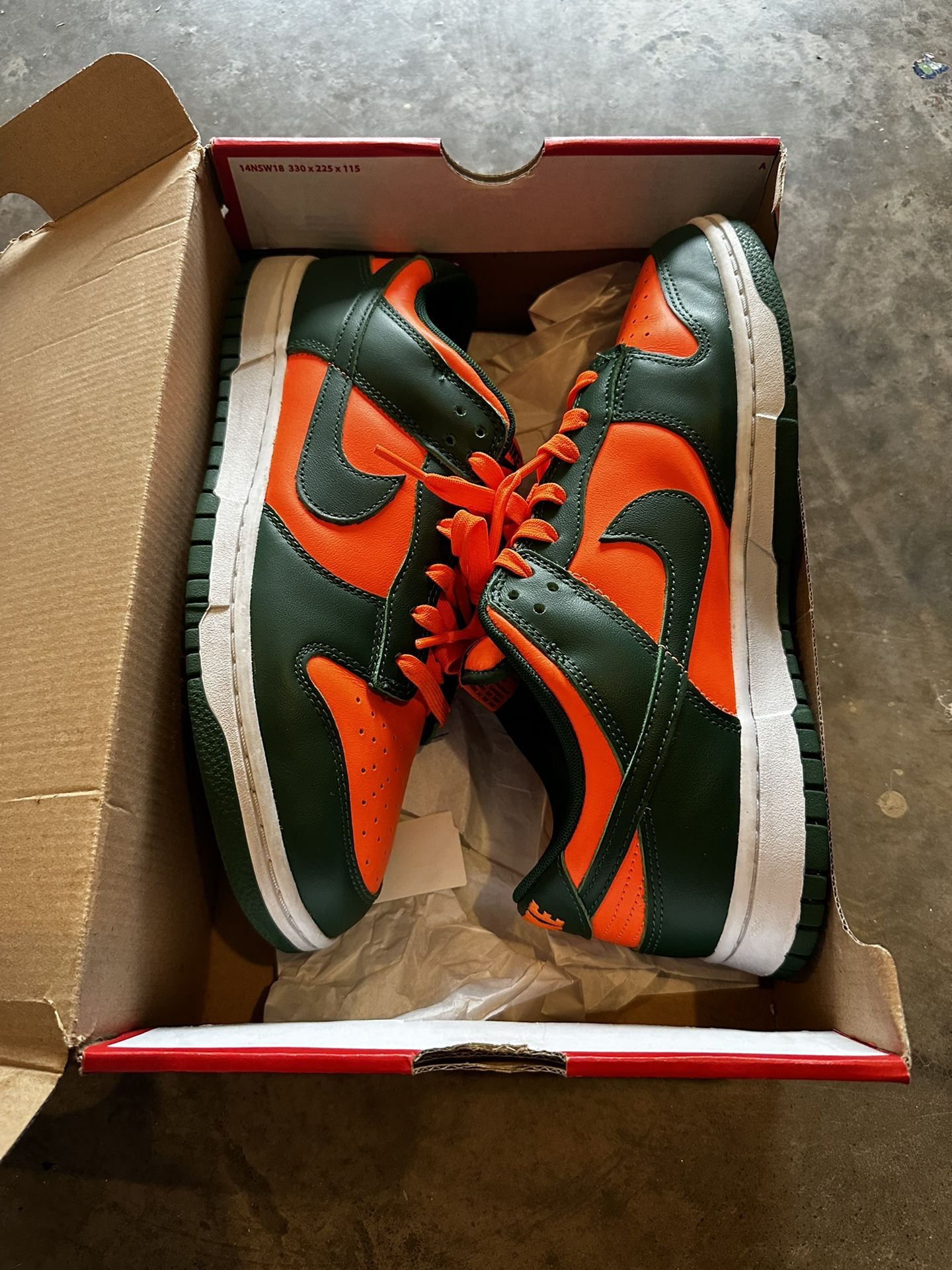 Miami Hurricanes Nike Dunk Low