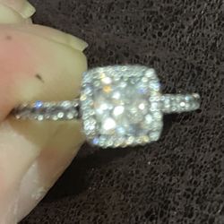 Halo Engagement Ring