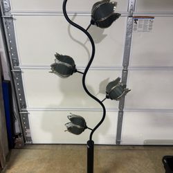 Vintage Hollywood 68” Regency 4-Light Lotus Floor Lamp