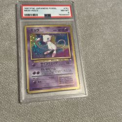 1997 P.M. Japanese Fossil Mew Psa 8