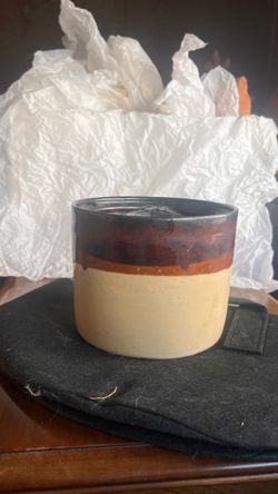 Two-Tone Ceramic Candle Vessel