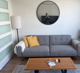 Kasala Carlyle Sofa - Silver - 89”