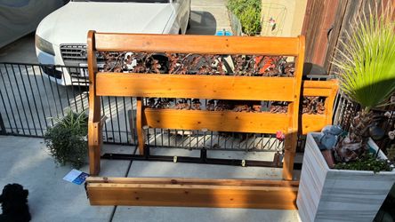 Wood and Metal Decorative Bench Frame