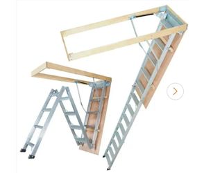 VEVOR
Attic Ladder of 12 Step Standard 22.05 in. W Aluminum Dock Ladder Extension 350-lbs. Capacity