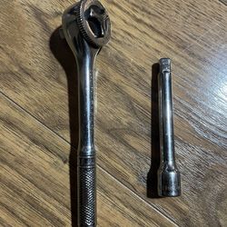 Blackhawk 1/4 In Ratchet And Extension
