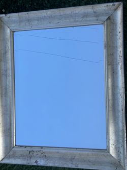 Vintage Rustic Silver Motif Mirror