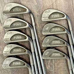 Ping Karsten II Iron Set 2-PW Black Dot Karsten ZZ-Lite R-Flex MATCHING SERIALS