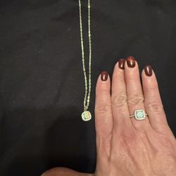 Opal Necklace & Ring Set