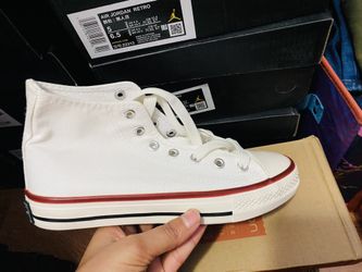 White Canvas High-Top Sneakers – Unisex Casual Classic Style | Everyday Streetwear Shoes 