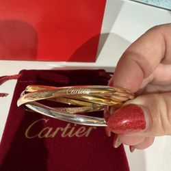 3tone Bracelet With Pouch And Bag 17”