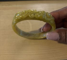 Hand Carved Jade Bracelet