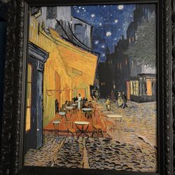 Cafe Terrace at Night Vincent Van Gogh Painting Art