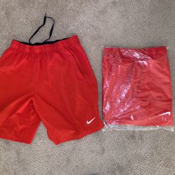 Nike Athletic Dri-Fit Shorts (red) Brand New