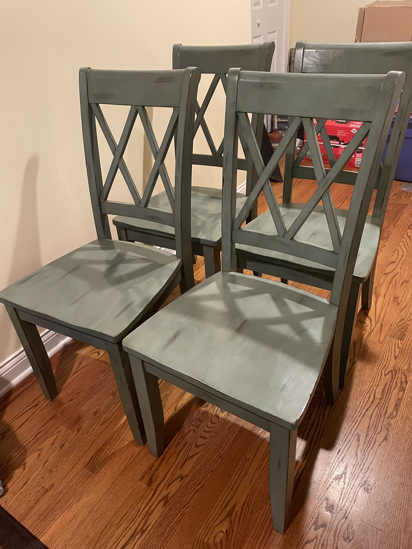 4 Wooden Chairs -$65 