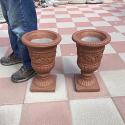 New Flower Pots Made Out Of Cement Perfect Gift 