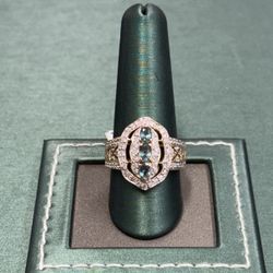 Tourmaline and Diamond Ring 