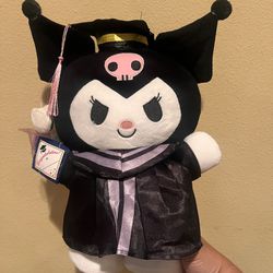 Hello Kitty/Kuromi Graduation Plushy