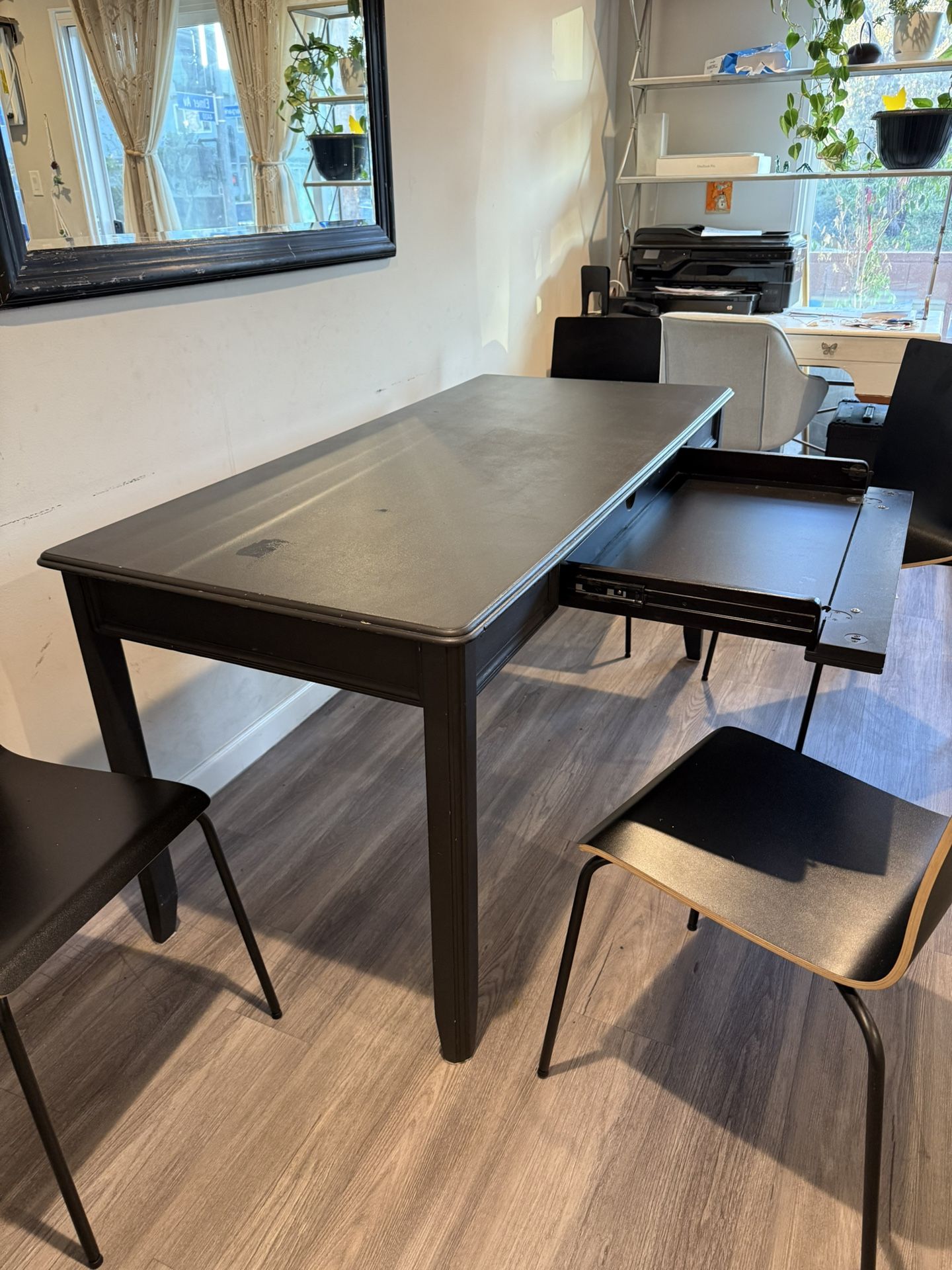 Solid Wood: DESK or DINING TABLE w/ Drawer