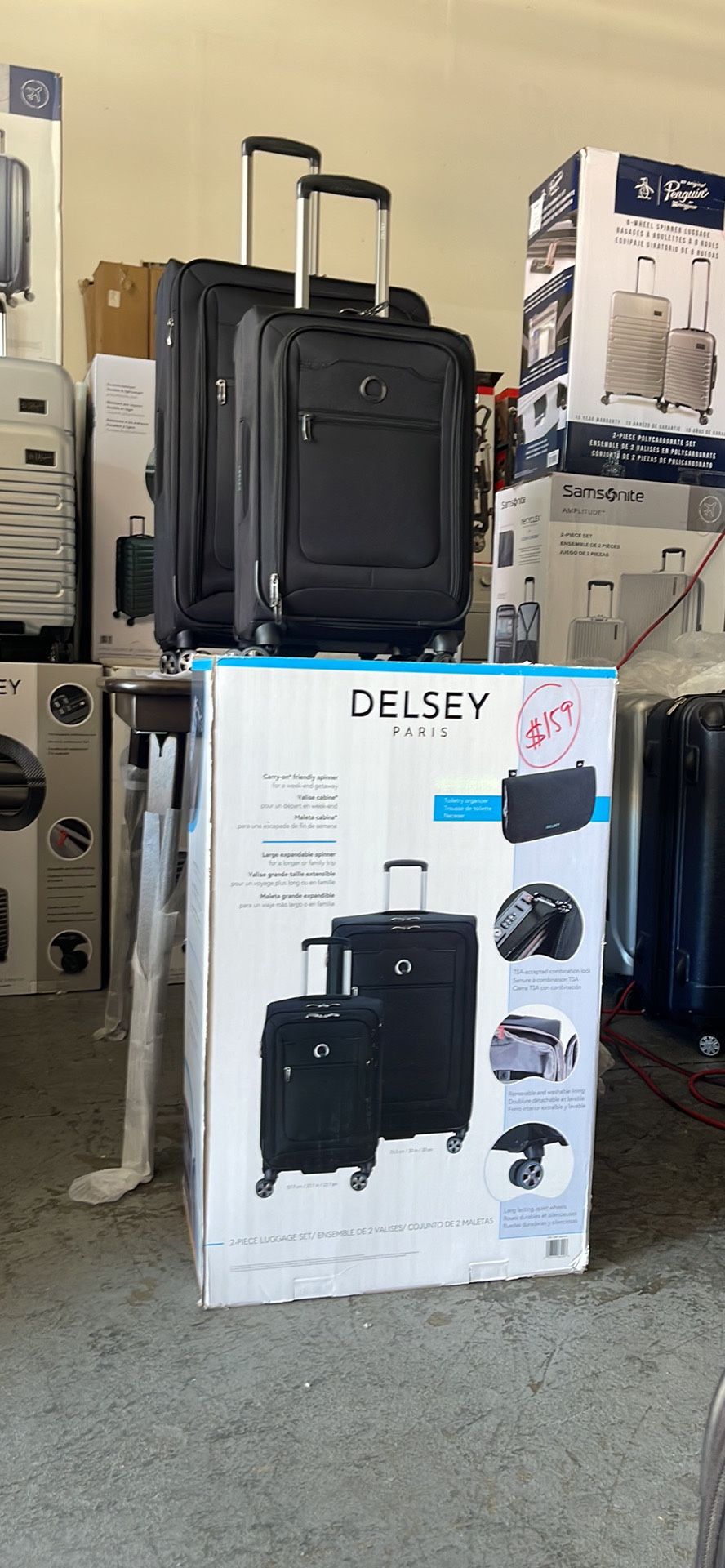 Costco Delsey Spinner Carry On Delsey Paris Costco Luggage Sets In