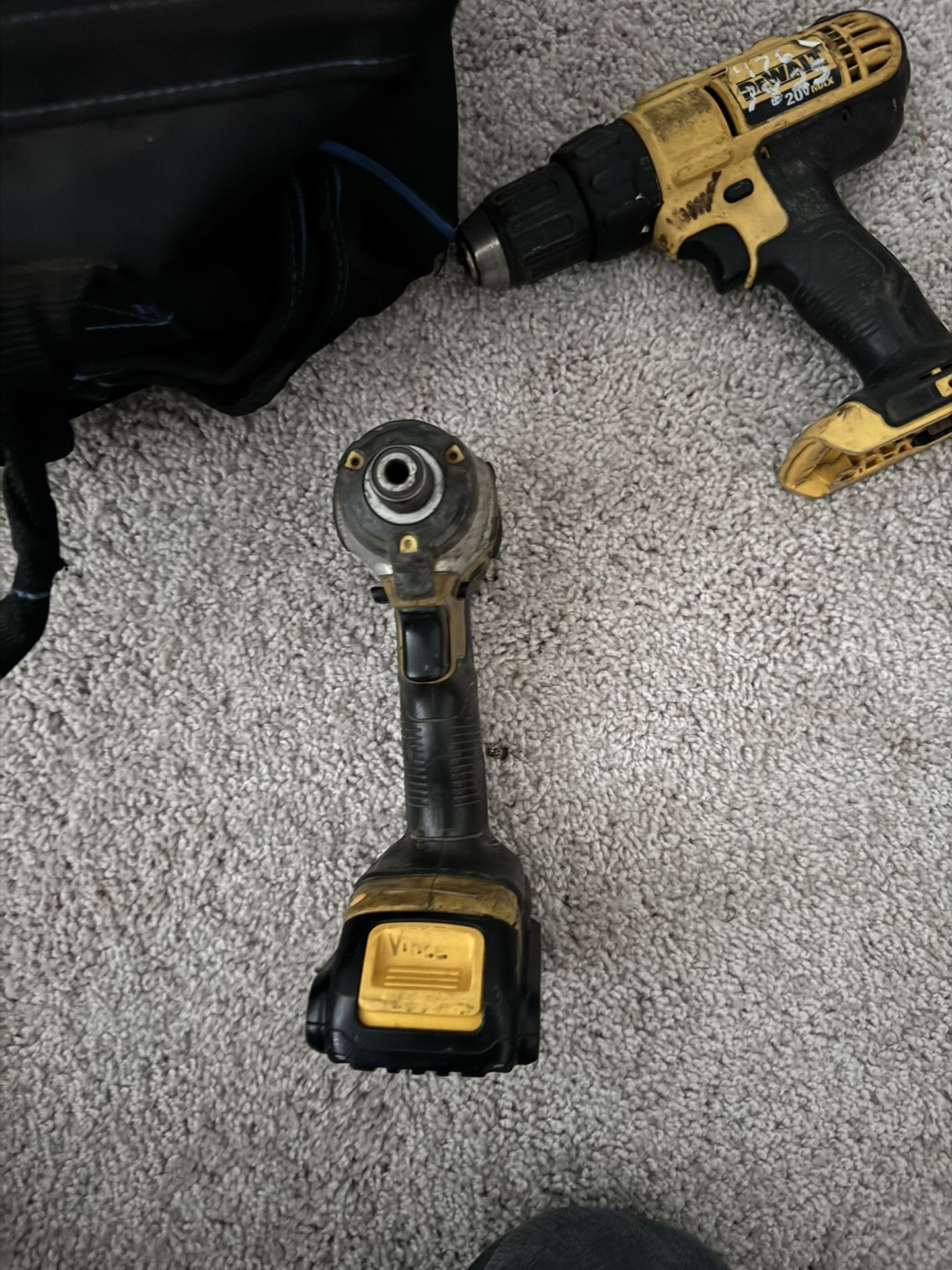 Dewalt Drills With Battery, With Socket And Wrenches And Other Tools