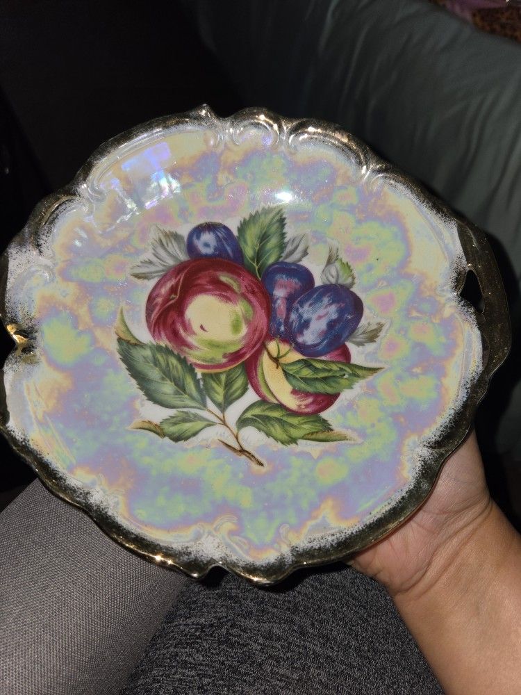 Beautiful Gold Rimmed Japanese Plate