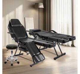 Silla para tatuajes y masajes con banco