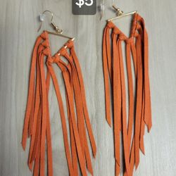 Earrings Faux Leather