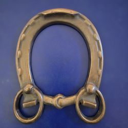 Vintage 1930's Brass Horseshoe Wall Decor/Frame Excellent Condition