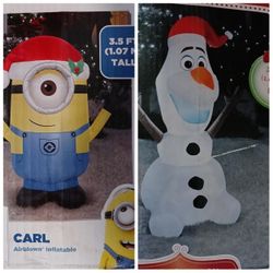 Minion N Olaf Nw Never Used $39 Each