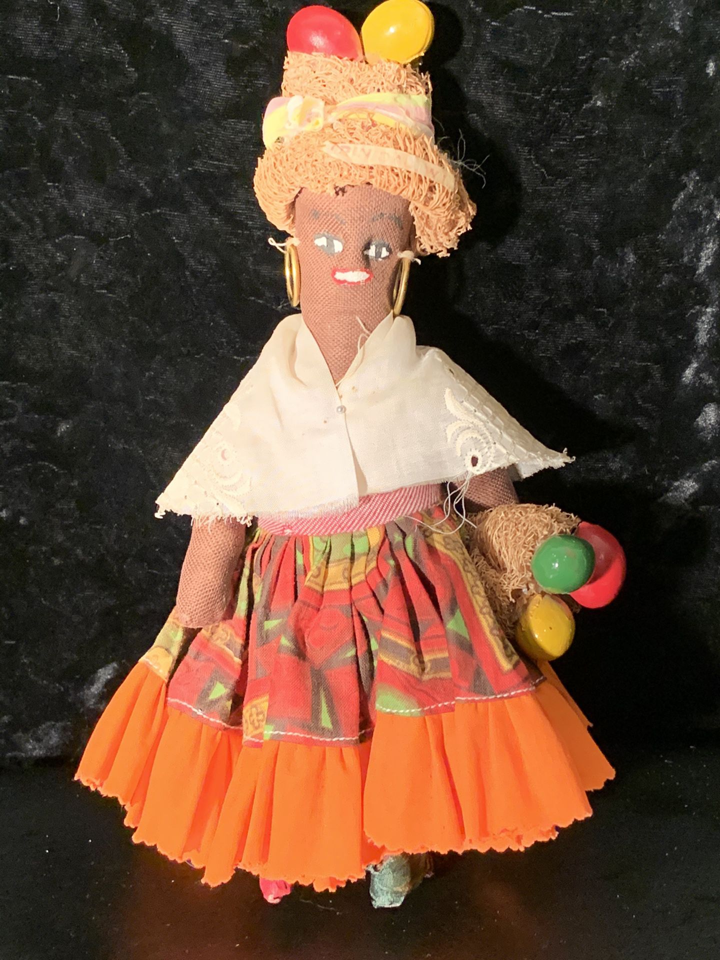 Vintage handmade antique African doll