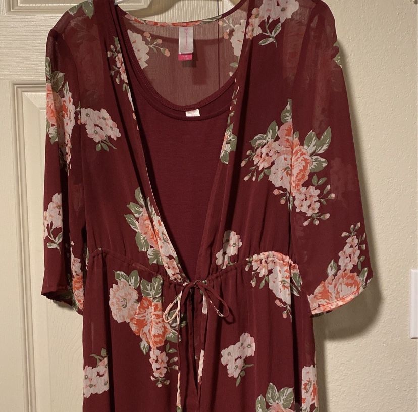 Burgundy Dress 