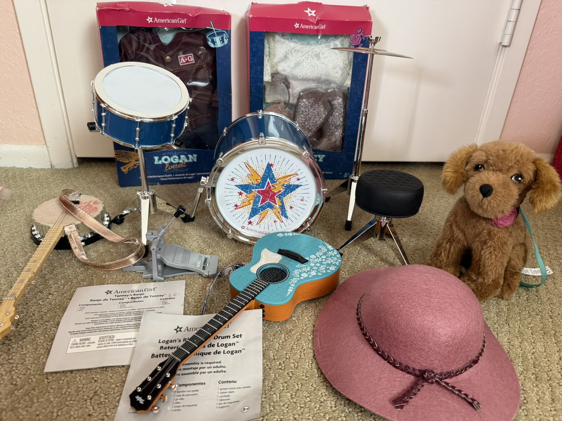 American Girl Doll Logan And Tenney Items