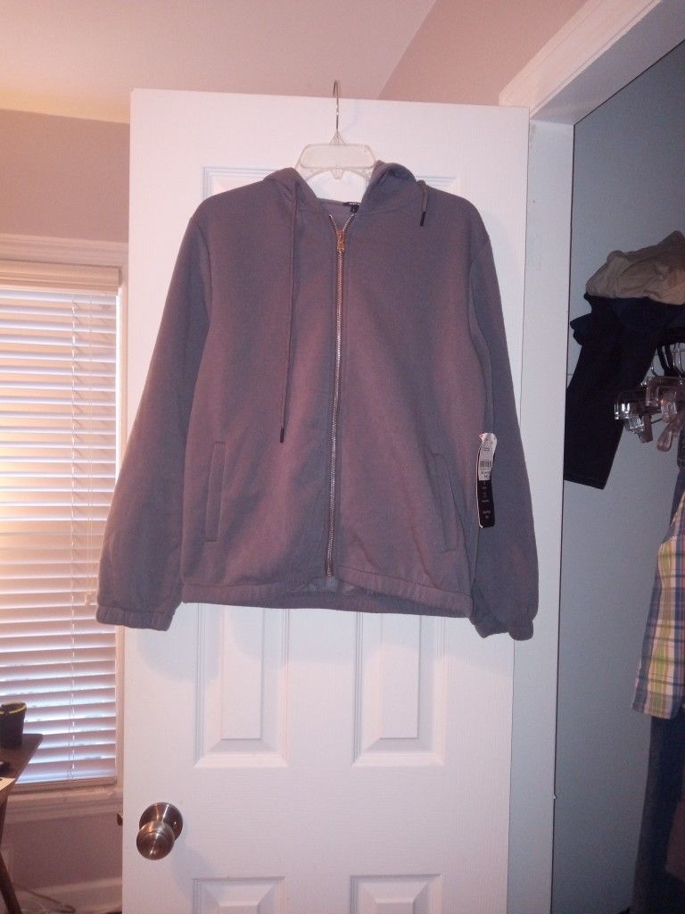 Fleece Top, With Zipper And Hoodie