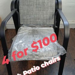 4 Patio Chairs 