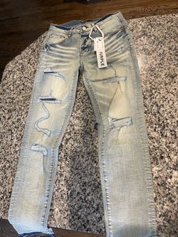 Purple jeans