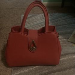 Large Red and Gold Purse
