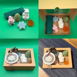 ✨ Handmade Soap Gift Set — “Sweet Winter Tale”