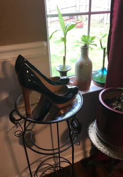 Cyprien patent-leather platform pumps by Kors by Michael Kors. size 9