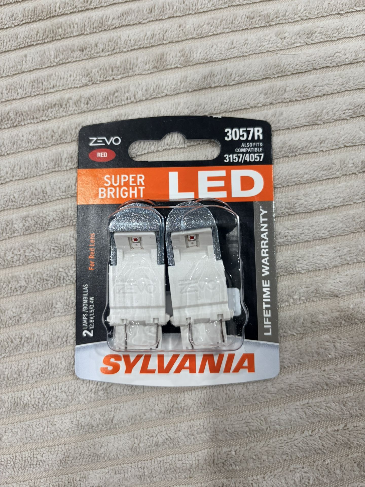 New Sylvania 3057R Super Bright LED (also Fit 3157 4057)