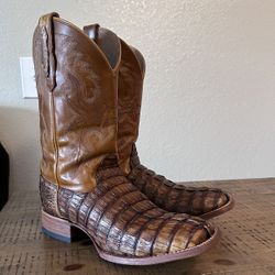 Original Crocodile SquareToe Boots