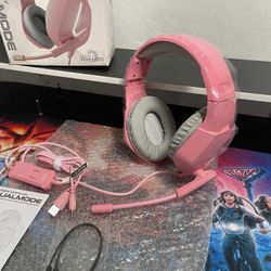 New Orzly Gaming Headset (Pink) for PC and Gaming Consoles PS5, PS4, Xbox Series X | S, Xbox ONE, Nintendo Switch & Google Stadia Stereo Sound with No