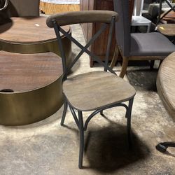 Set Of Four X Back Dining Chairs