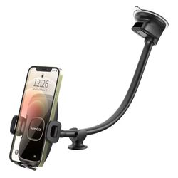 APPS2Car 14'' Gooseneck Car Phone Holder,Heavy Duty Phone Holder for Truck, [Flexibile Long Arm]