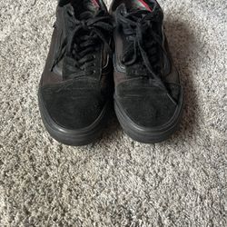 size 12 black vans skate pro good conditon 