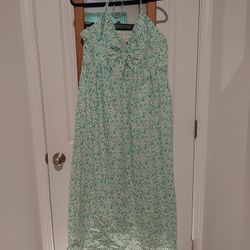 Green Floral Dress