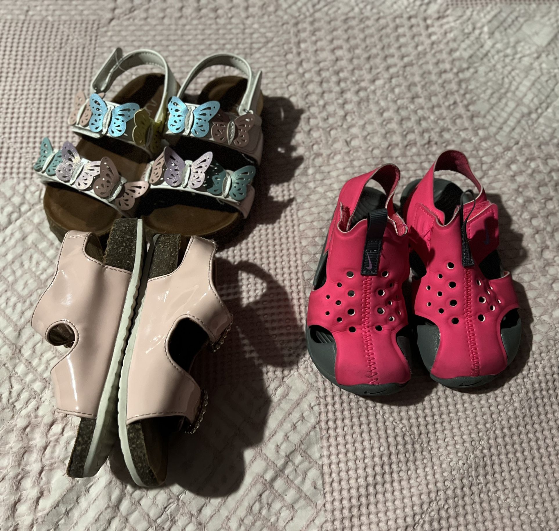 Pink Nike Sandals And Shoes (size 7c)