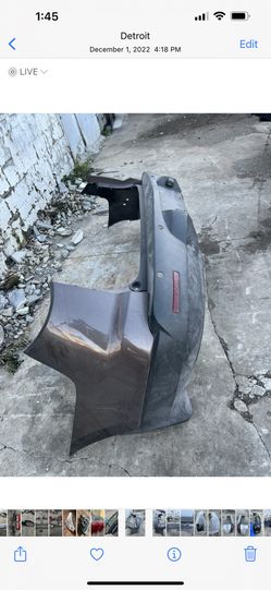 12 Chevy Traverse Rear Bumper Complete 