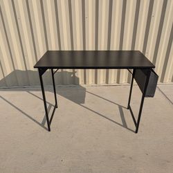 Black Table With Side Bag