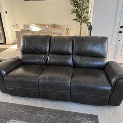 Dark Brown Reclining Couch